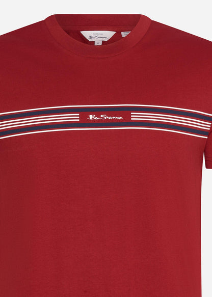 Ben Sherman T-shirts  Seasonal stripe - red 