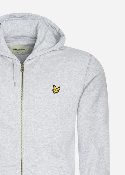 Lyle & Scott Vesten  Zip through hoodie - light grey marl 