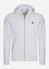 Lyle & Scott Vesten  Zip through hoodie - light grey marl 