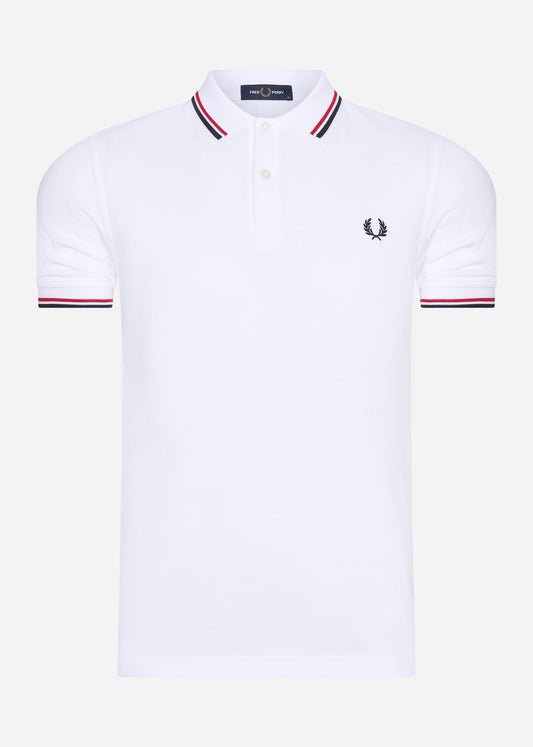 fred perry polo white wit casuals