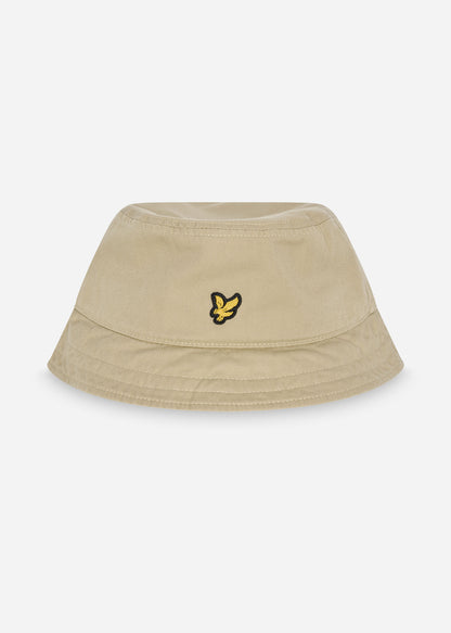 Lyle & Scott Bucket Hats  Cotton twill bucket hat - natural green 