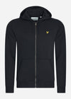 Lyle & Scott Vesten  Zip through hoodie - jet black 