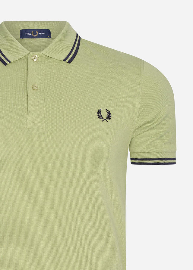 Fred Perry Polos  Twin tipped fred perry shirt - sage green 