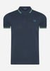 Fred Perry Polo's  Twin tipped fred perry shirt - drkairf lim sgrn 