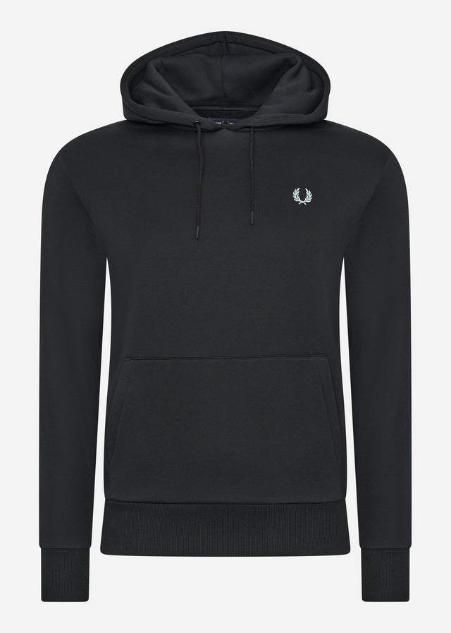 Fred Perry Hoodies  Laurel wreath print hooded sweater - black 