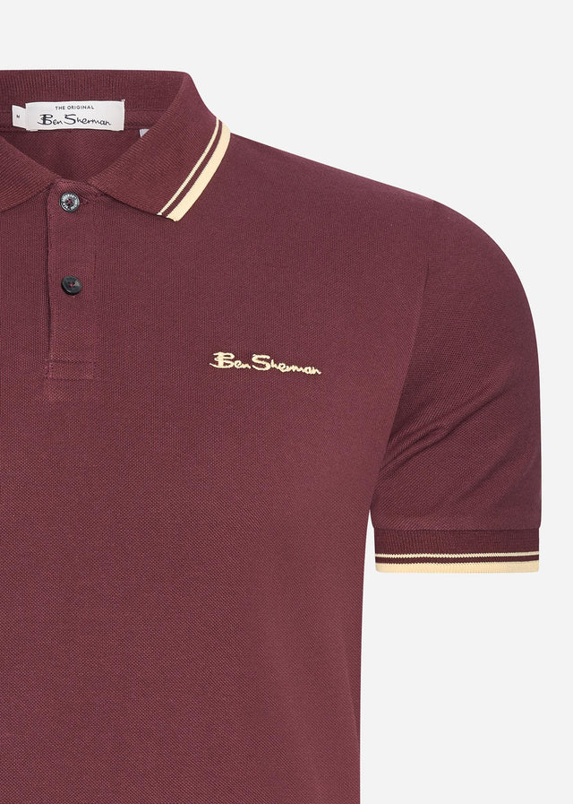Ben Sherman Polos  Signature polo - aubergine 