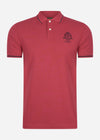 Hackett London Polo's  Heritage logo polo - claret 