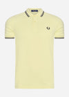 Fred Perry Polo's  Twin tipped fred perry shirt - wax yellow 