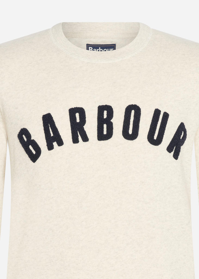 Barbour Sweaters  Prep logo crew - ecru marl 