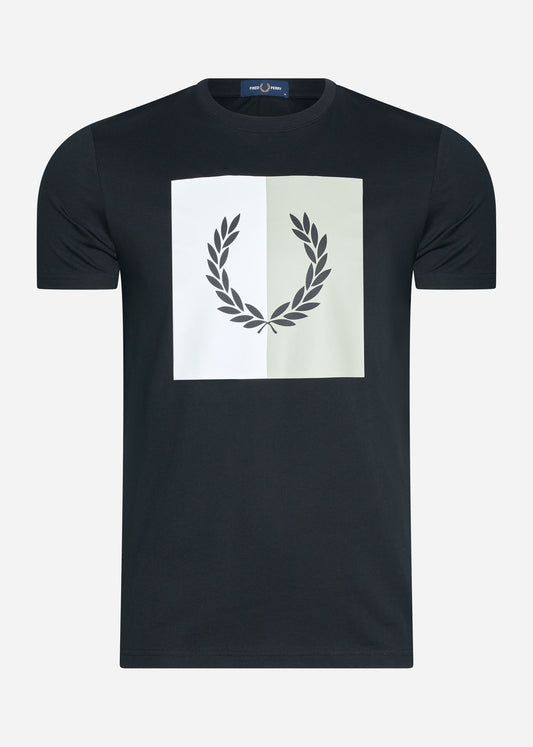 Laurel wreath graphic t-shirt - black - Fred Perry