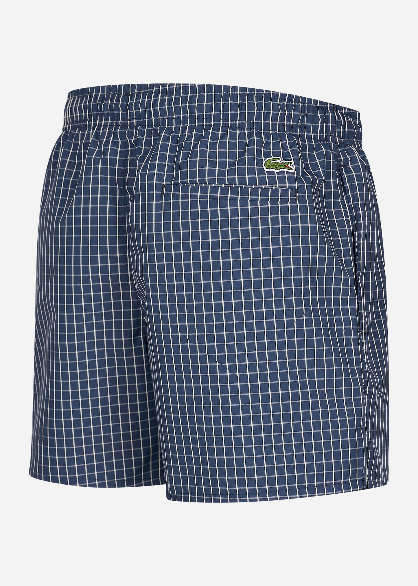 Checkered swimming trunks - navy blue lapland