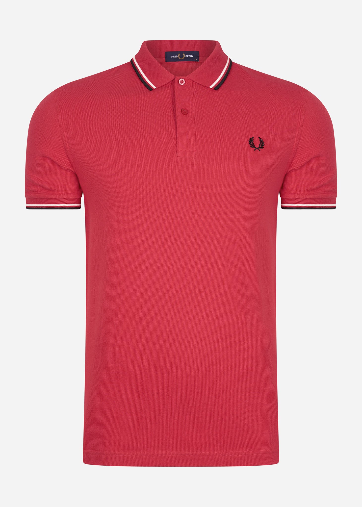 Fred Perry Polo's  Twin tipped fred perry shirt - washed red snow white black 