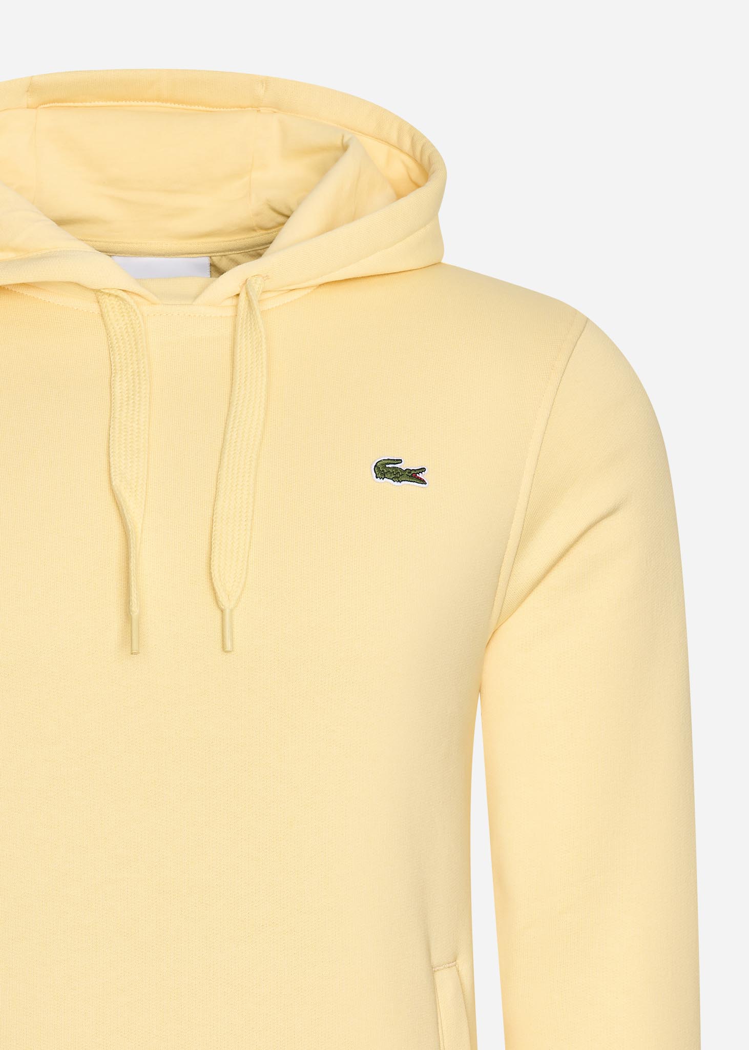 lacoste hoodie geel