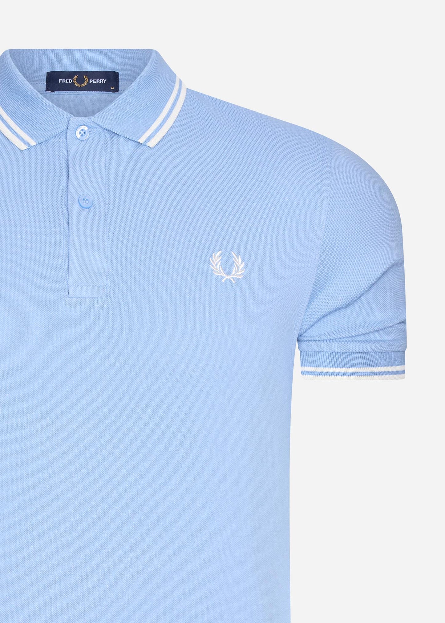 Twin tipped fred perry shirt - sky snow