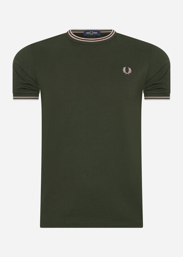 Fred Perry T-shirts  Twin tipped t-shirt - hunting green 