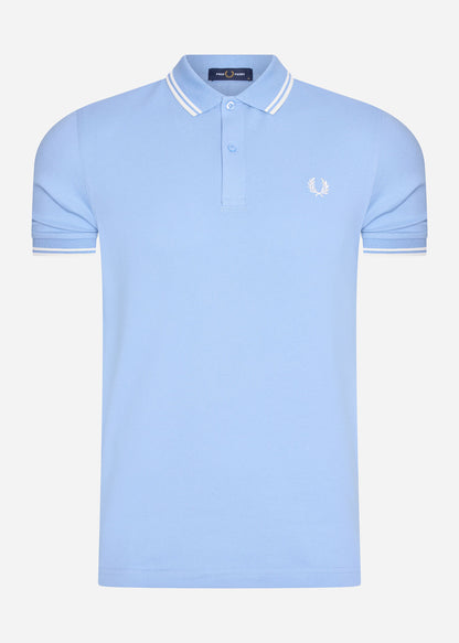 Fred Perry Polo's  Twin tipped fred perry shirt - sky snow 