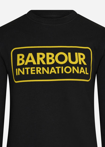 Barbour International Truien  Large logo sweat - black 