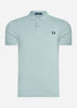 Fred Perry Polo's  Plain fred perry shirt - silver blue 