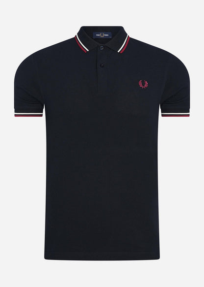 Fred Perry Polo's  Twin tipped fred perry shirt - navy ecru tawny port 