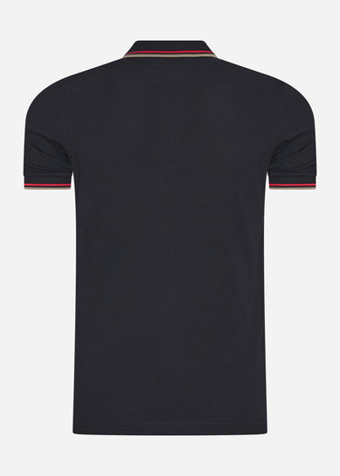 Fred Perry Polo's  Twin tipped fred perry shirt - black washed red sage green 