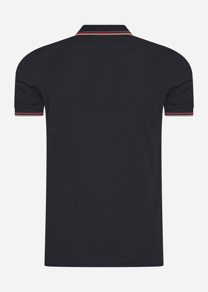 Fred Perry Polo's  Twin tipped fred perry shirt - black washed red sage green 