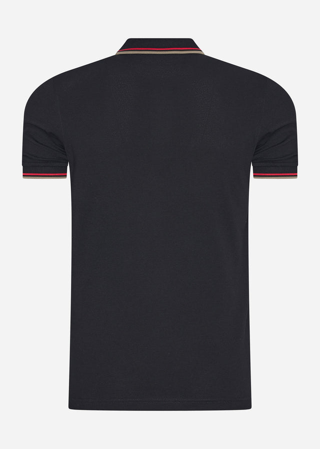 Fred Perry Polos  Twin tipped fred perry shirt - black washed red sage green 