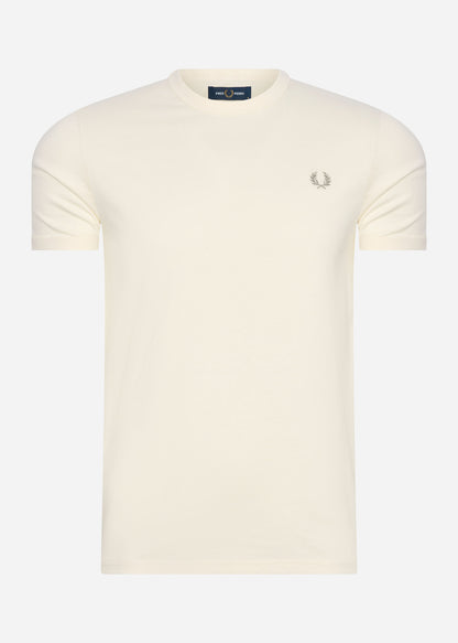 Fred Perry T-shirts  Tonal tape ringer t-shirt - ecru 