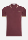 Ben Sherman Polo's  Signature polo - aubergine 