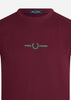 Fred Perry T-shirts  Embroidered t-shirt - aubergine 