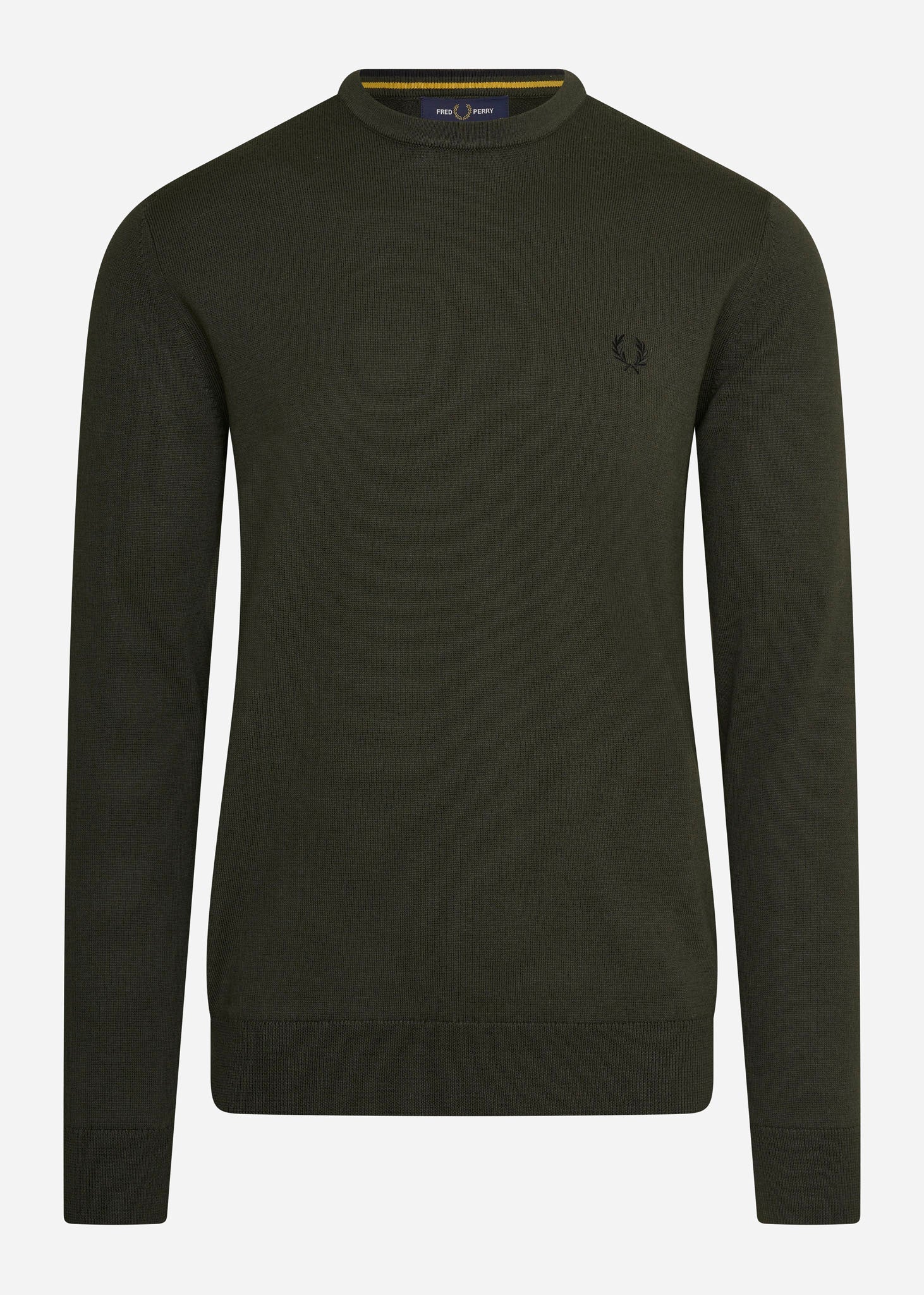Fred Perry Truien  Classic crew neck jumper - hunting green 