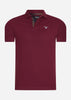 Barbour Polo's  Barbour tartan pique polo - ruby 