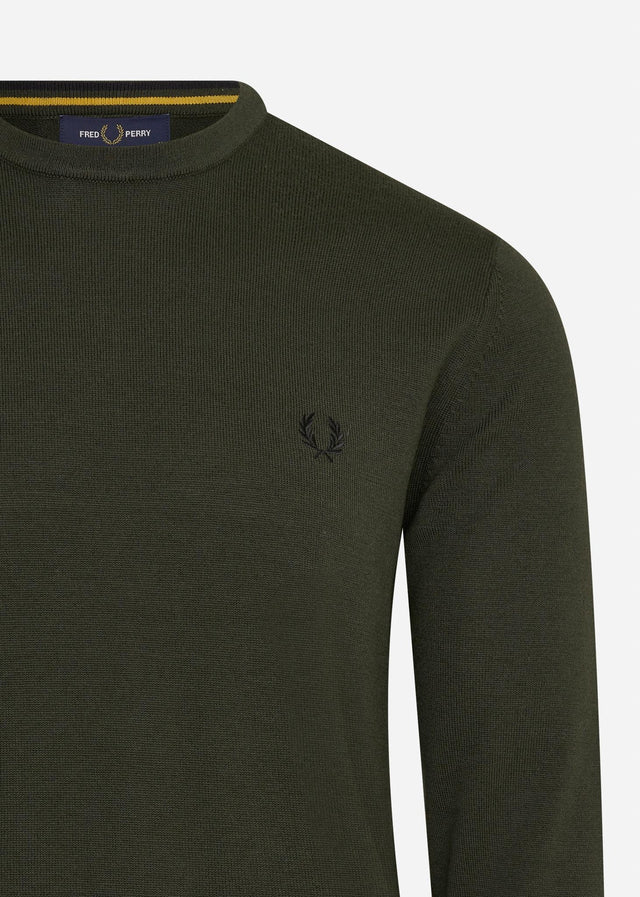 Fred Perry Sweaters  Classic crew neck jumper - hunting green 