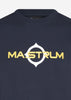 MA.Strum T-shirts  SS logo print tee - ink navy 