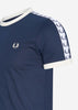 Fred Perry T-shirts  Taped ringer t-shirt - carbon blue 