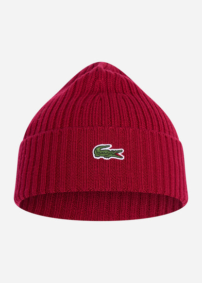 Lacoste Mutsen  Wool cap - bordeaux 