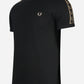 Contrast tape ringer t-shirt - black black