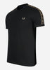 Fred Perry T-shirts  Contrast tape ringer t-shirt - black black 