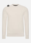 MA.Strum Truien  Core crew sweat - aluminium 