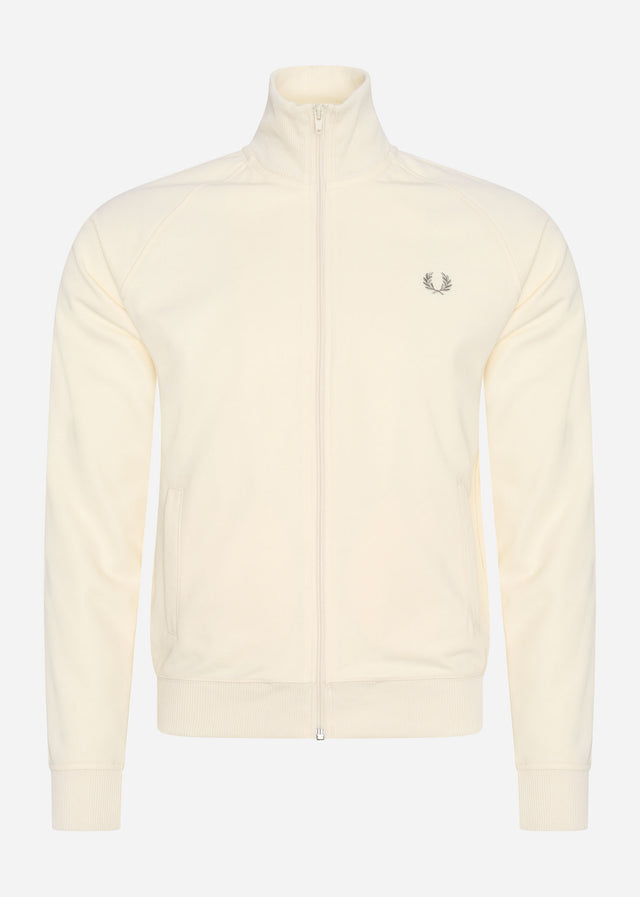 Fred Perry Cardigans  Tonal taped track jacket - ecru 