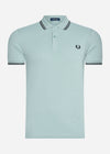 Fred Perry Polo's  Twin tipped fred perry shirt - silver blue black 