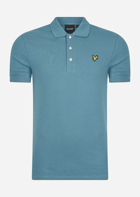 Plain polo shirt - skipton blue