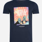 Weekend Offender t-shirt navy with print