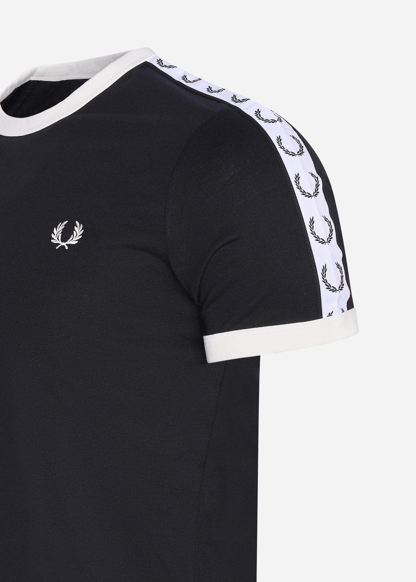 Fred Perry taped ringer t-shirt black