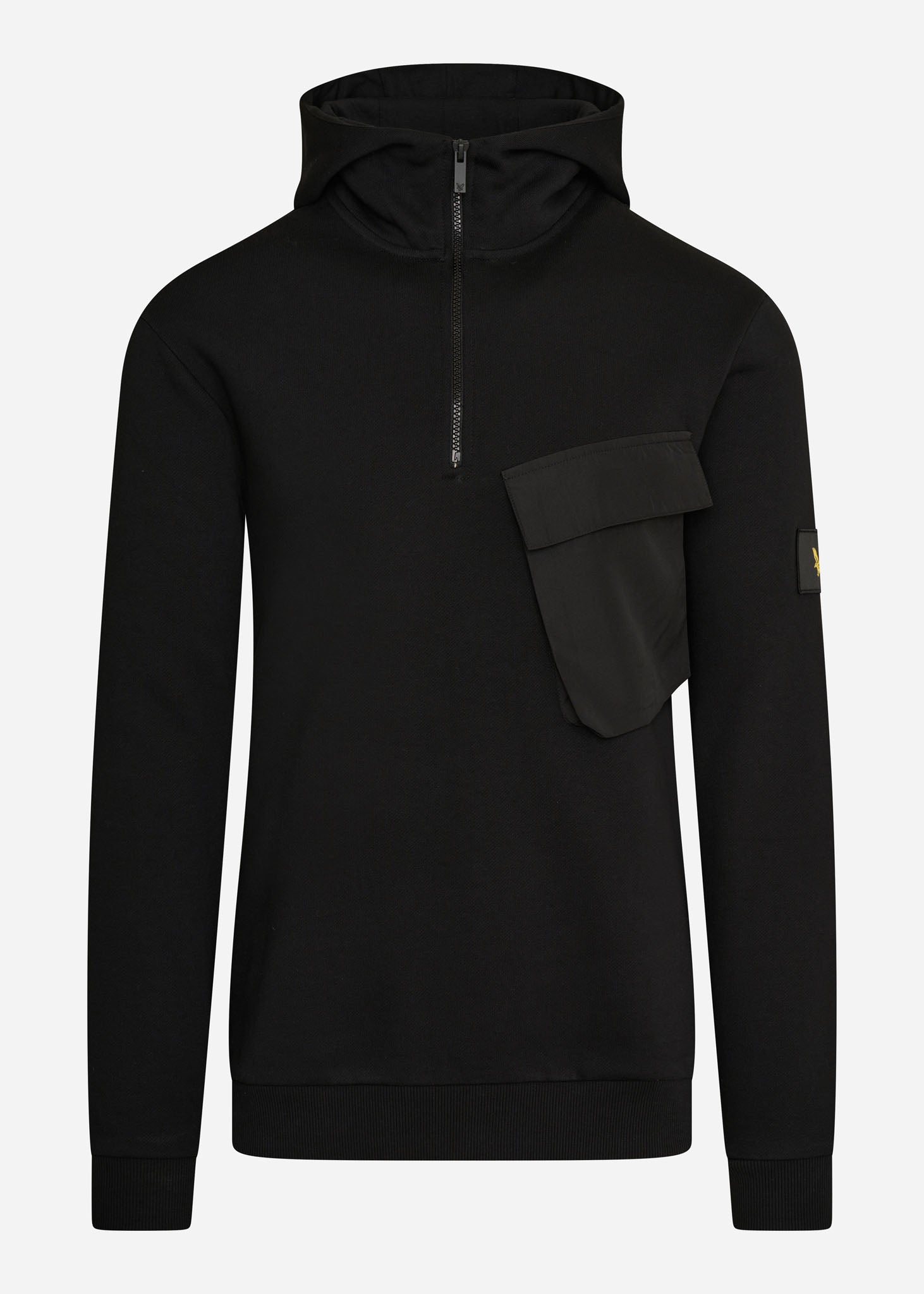 lyle and scott pocket hoodie  black