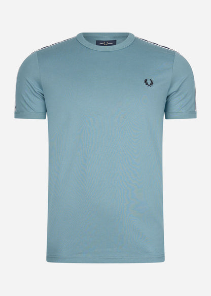 Fred Perry T-shirts  Contrast tape ringer t-shirt - ash blue navy 