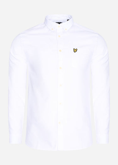 Lyle & Scott Overhemden  Light weight oxford shirt - white 