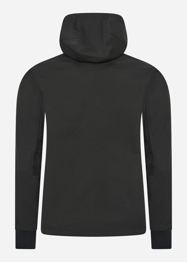 MA.Strum Jackets  Softshell full zip hooded jacket - jet black 