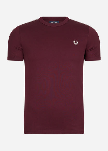 Fred Perry T-shirts  Contrast tape ringer t-shirt - oxblood 