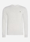 Lacoste Truien  Cotton sweater - silver chine 