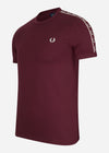 Fred Perry T-shirts  Contrast tape ringer t-shirt - oxblood 